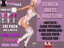 .:S.C:. Silky Ribboned - Pink Set - All Bodies