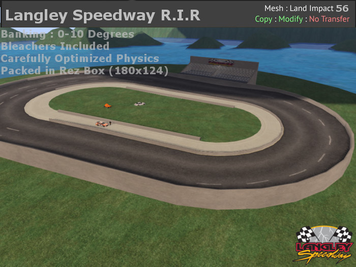 R.I.R Langley Speedway Oval Track