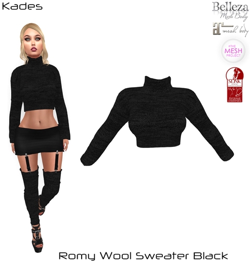 Romy Wool Sweater Black