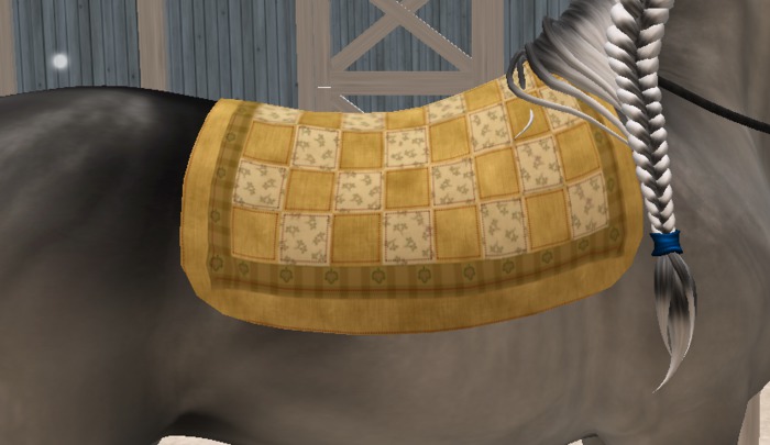 SALE! Rococo - Autumn Days Yellow saddlepad