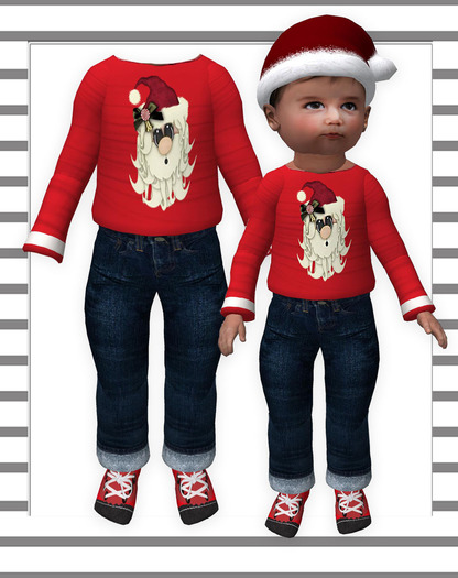 Pat A Kake Santa Jeans