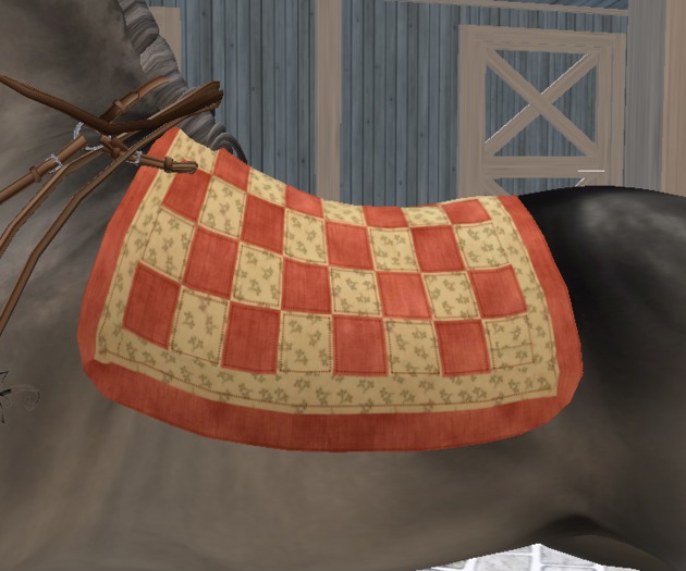 SALE! Rococo - Autumn Days Faded Red saddlepad