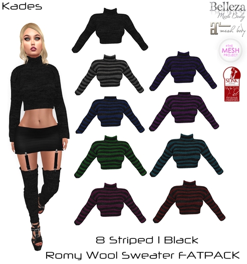 Romy Stripped Wool Sweater FATPACK