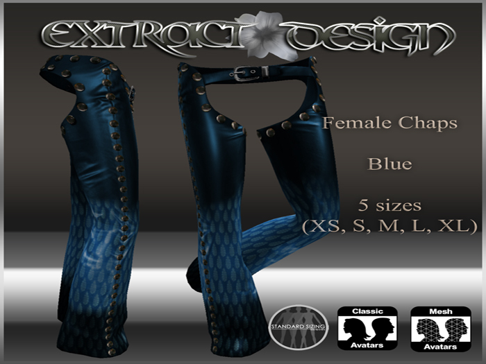 *ED* Female Chaps Blue