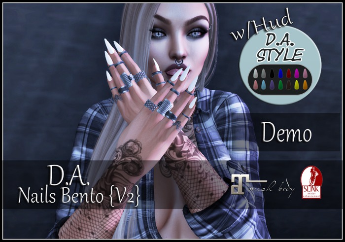 D.A. Nails Bento {V2} ~Demo~ w/Hud Maitreya / Slink