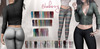 Blueberry poppy leggings