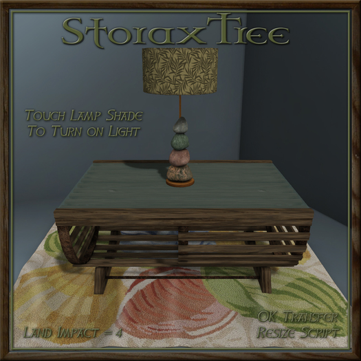 Offshore Table w Lamp and Rug Ac