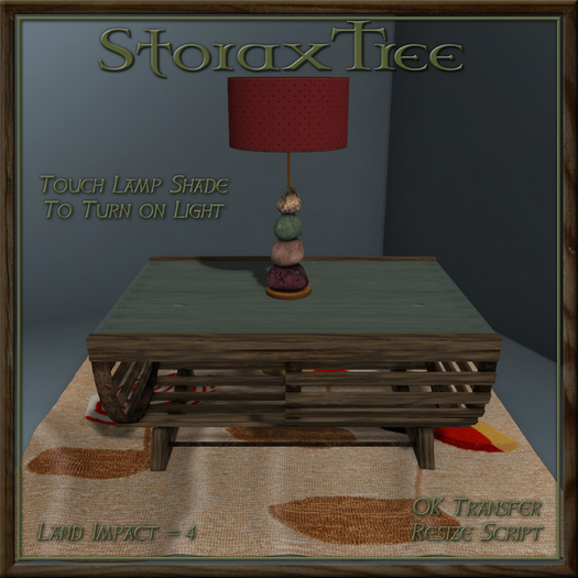 Offshore Table w Lamp and Rug Ag