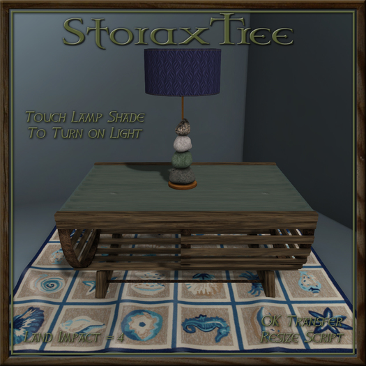 Offshore Table w Lamp and Rug Ae