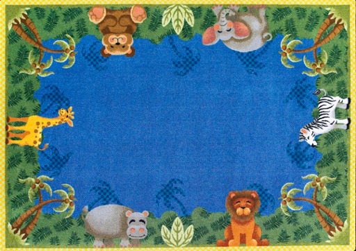 Kids Rug - Jungle Friends (MESH)