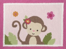 Kids Rug - Miss Monkey (MESH)