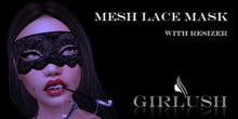 Girlush Lace Mask Black (rez me)