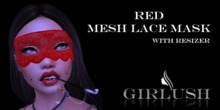 Girlush - Lace Mask Red
