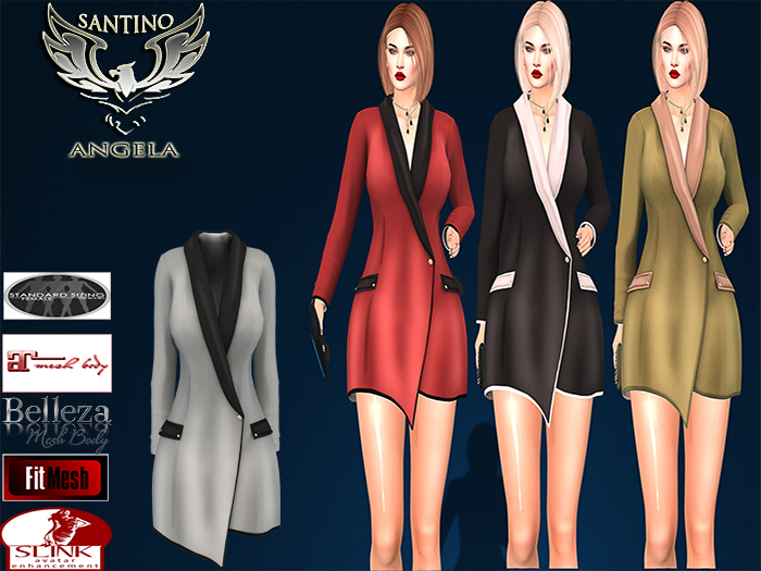 Santino Design- Blazer Dress-Grey