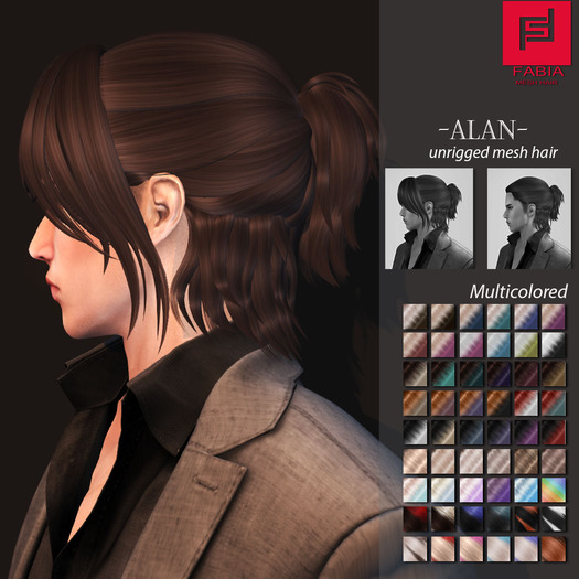 -FABIA- Mesh Hair  <Alan> Multicolored Tones
