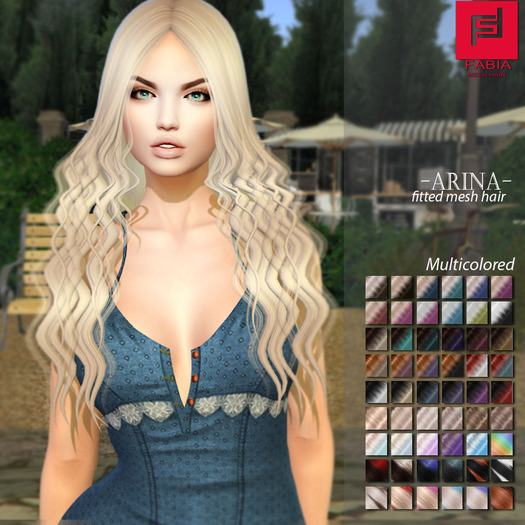 -FABIA- Mesh Hair  <Arina> Multicolored Tones