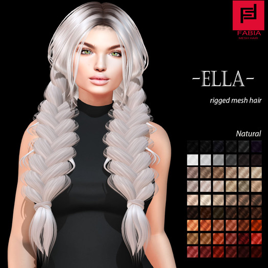 -FABIA- Mesh Hair  <Ella> Natural Tones