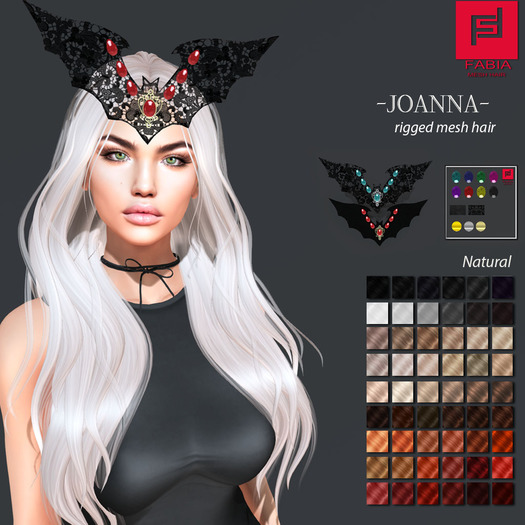 -FABIA- Mesh Hair  <Joanna> Natural Tones
