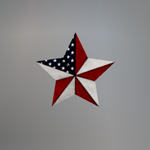 Patriotic Flag Star Mesh Tip Jar box