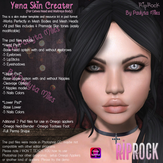 DEMO RipRock - Yona Skin Creator Vendor for Catwa and Maitreya