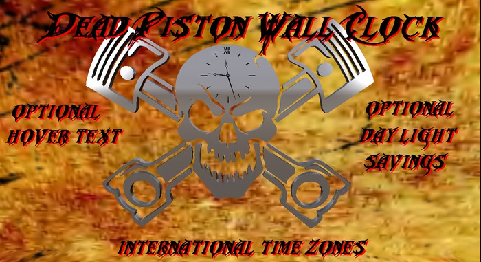 ::SSD:: Dead Piston Wall Clock(Boxed)