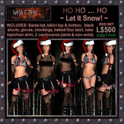 Sexy Santa's Helper Let It Snow!  (Red )