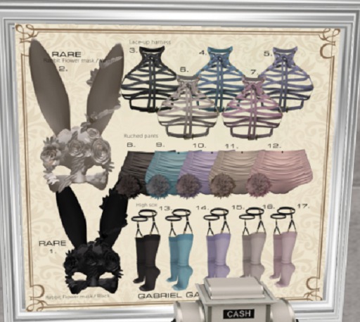 4.::GB::Lace-up harness / Smoky Blue