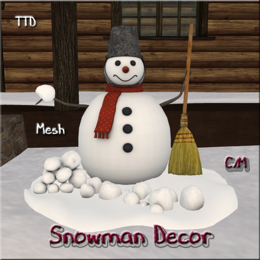 *TTD* Snowman w/Broom (Boxed)