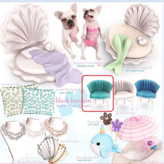 [Black Bantam] Shell Chair Ocean Sky