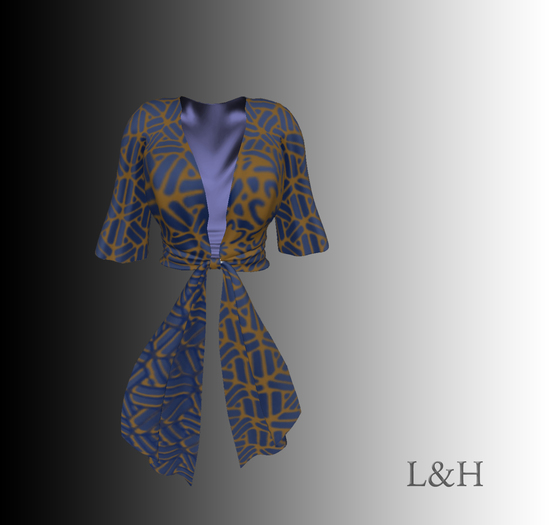 L&H :: Blouse  - LALA - Blue- Shine - Wear me