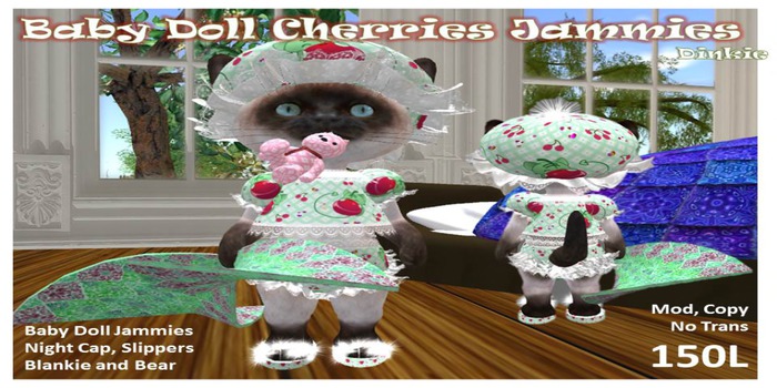 Baby Doll Cherries Jammies Dinkie Box