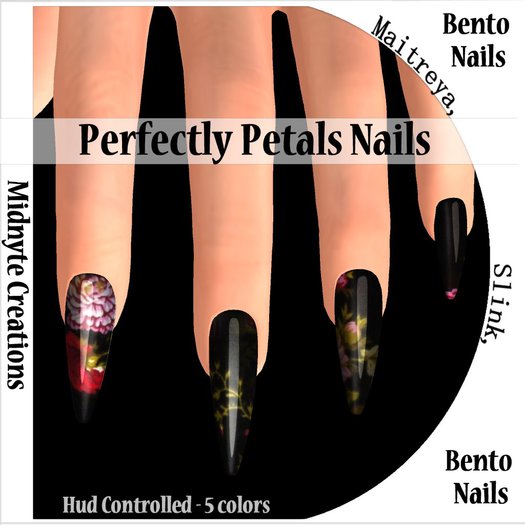 <MC> Perfectly Petals Nails Black Unpacker HUD