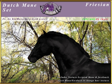 *E* RealHorse Dutch Mane Set [BOXED] Friesian