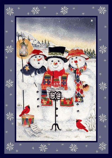 Christmas - Rug - Snowman Trio (MESH)