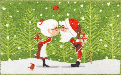Christmas - Rug - Santa Kiss (MESH)
