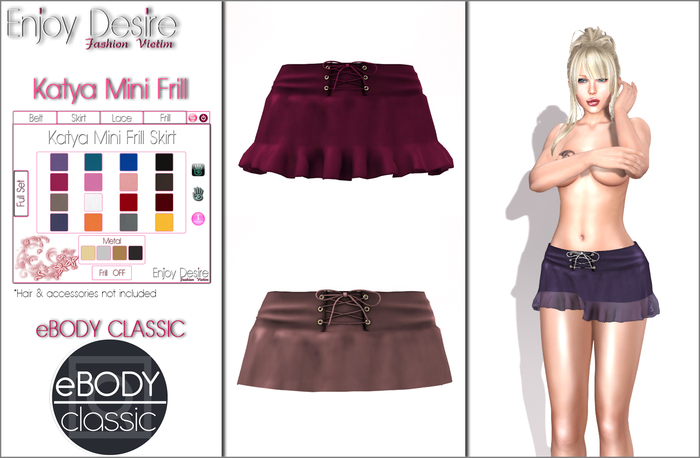 =ED= Katya Mini Frill Skirt - [eBODY CLASSIC]