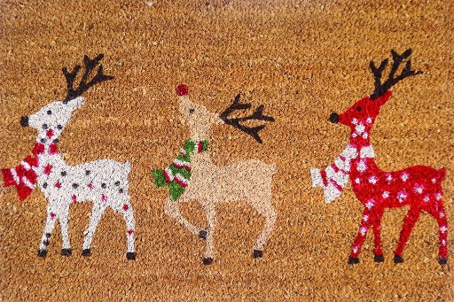 Christmas - Doormat - Reindeer Three (MESH)