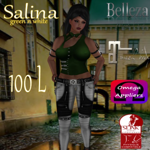 Salina green and white