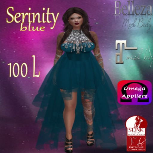 Second Life Marketplace - Serinity Blue maitreya belezza slink omega