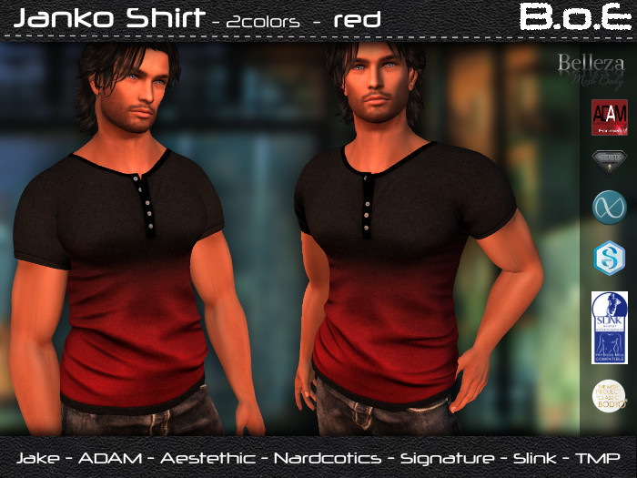 B.o.E - Janko Shirt 2color - red