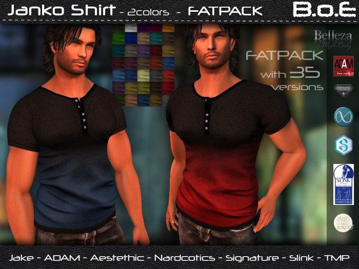B.o.E - Janko Shirt 2color - FATPACK