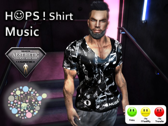 [HOPS!] Music Shirt@