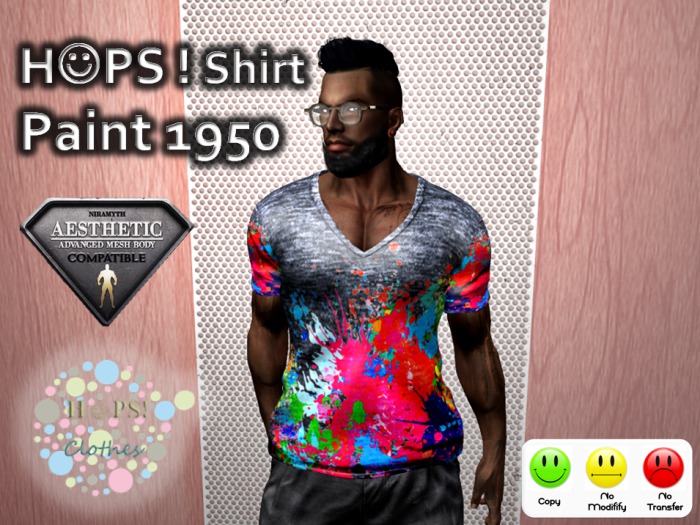 [HOPS!] Paint 1950 Shirt@