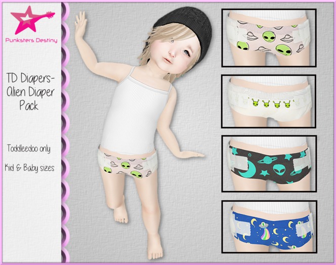 *PD* TD Diapers -Alien pack