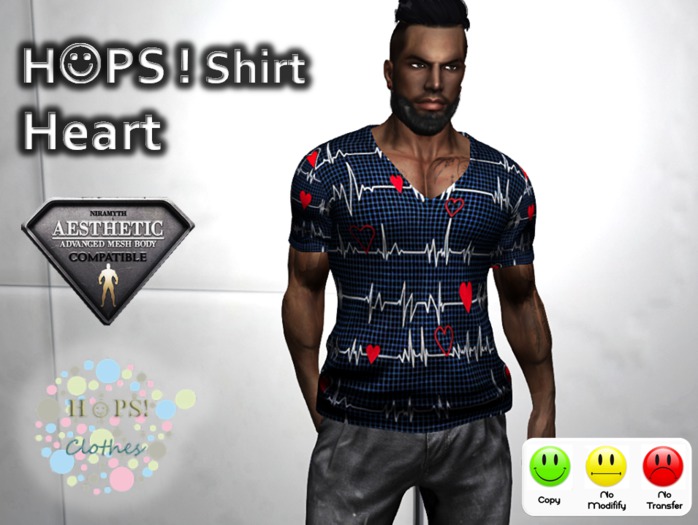 [HOPS!] Heart Shirt@