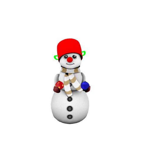 Christmas Snowman with Balls