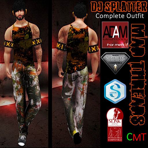 ::MAD:: DJ Splatter Outfit (Orange) (Boxed)