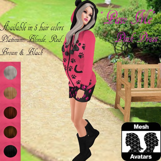 MESH PAW PINK DRESS BOX