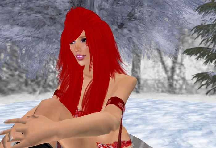 Christmas Red Rylan  Hair