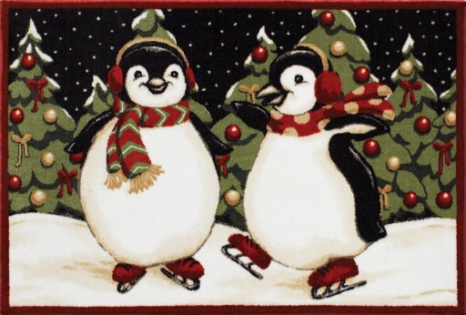 Christmas - Rug - Penguins (MESH)